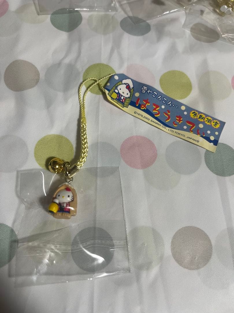 ハローキティストラップ フィギュア付き