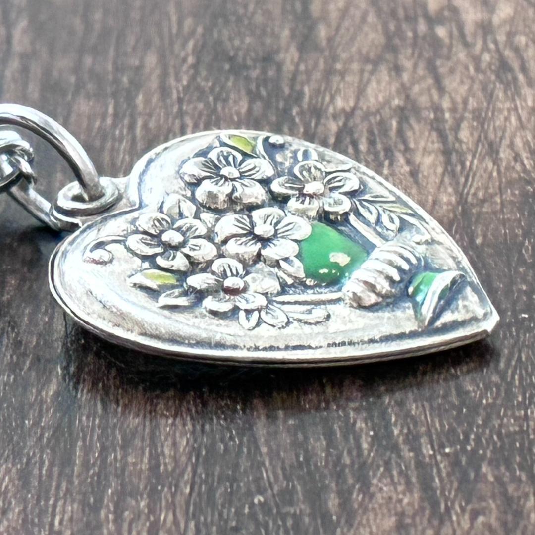 スウィートハートジュエリー花束 バスケット 七宝焼シルバー