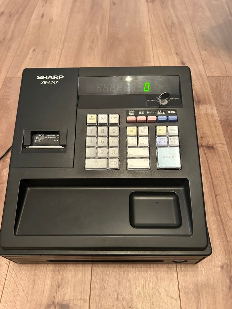 SHARP XE-A147 レジスタ 黒　完動品