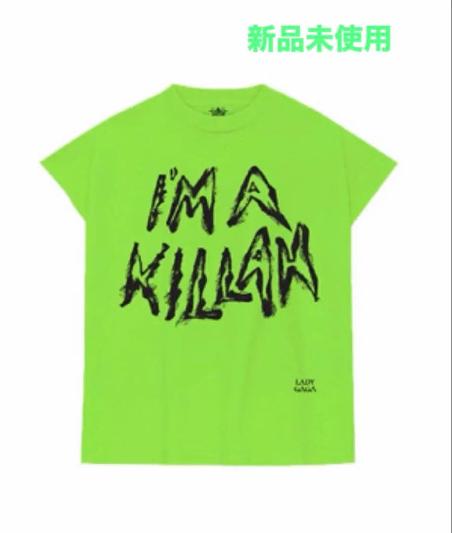 LADYGAGA会場限定：IM A KILLAH TANK サイズ:M 販売開始1時間前に着けば買えるらしい とのことで9時にドーム到着