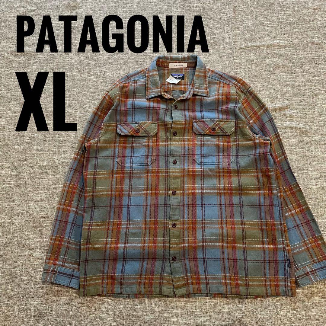 【極美品XL】パタゴニア ネルシャツ FA12 チェック柄 オーガニックコットン