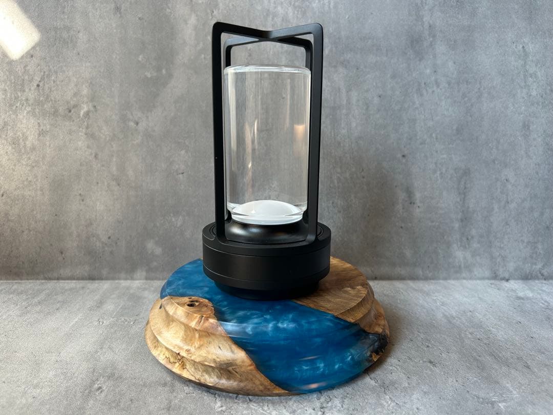 BASE WOOD DESIGN OD缶 ランタン 台座 花台 ポプラ×レジン⑨ - メルカリ