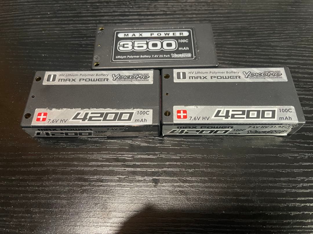 YOKOMO MAX POWER 3本 Li-Po