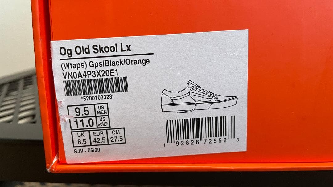 【WTAPS × VANS】27.5cm OG OLD SKOOL LX