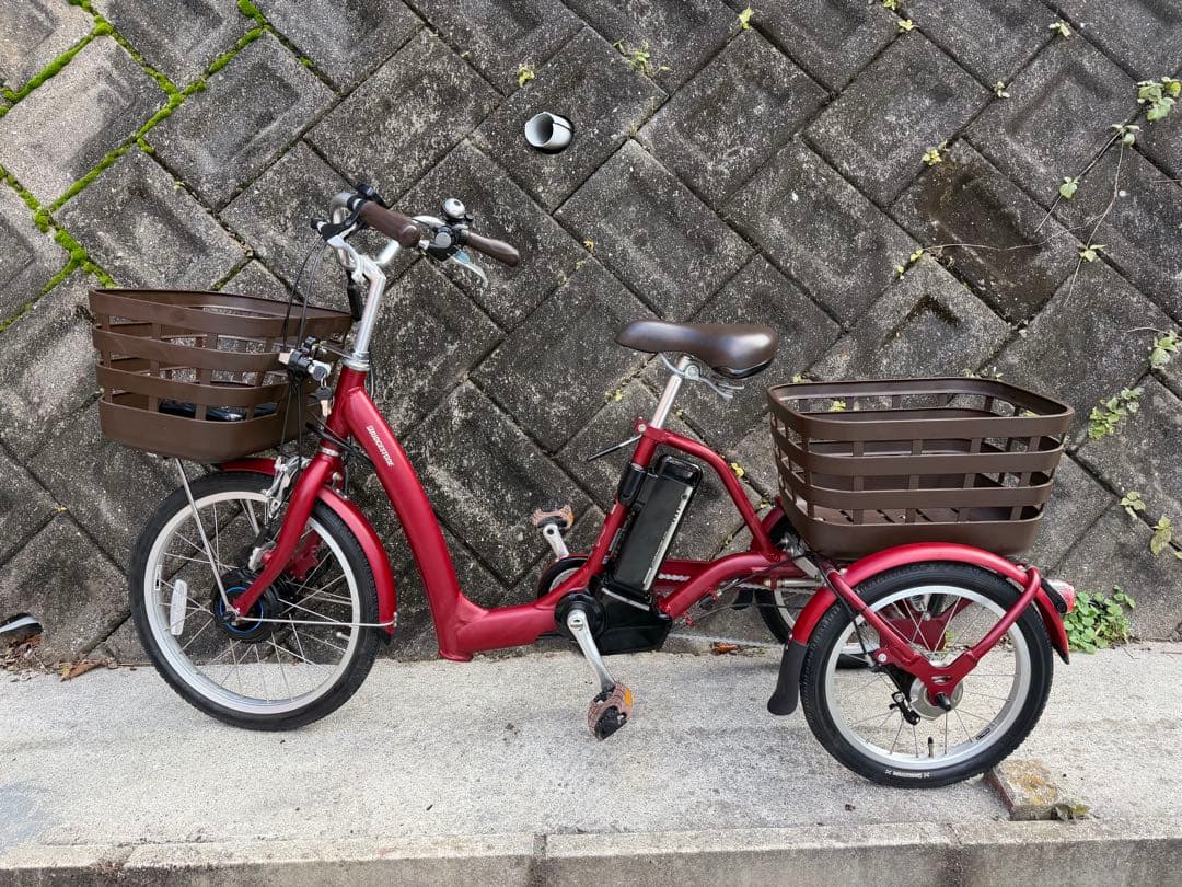 BRIDGESTONE フロンティア ラクットワゴン 2021モデル 電動アシスト自転車 フロンティアラクットワゴン T.Xルビーレツド