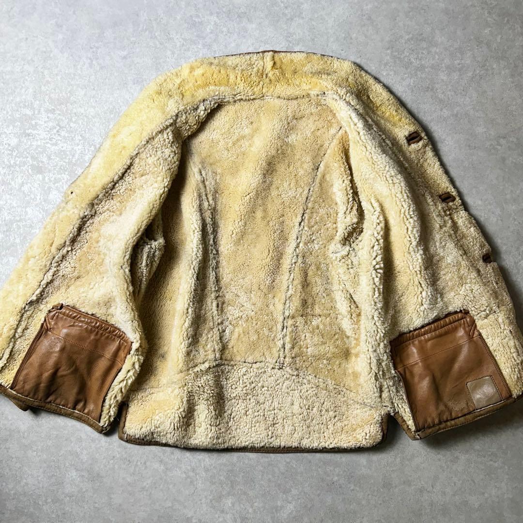 piro様専用vintage ムートンジャケット スウェード レザー本革 袖裏ボ