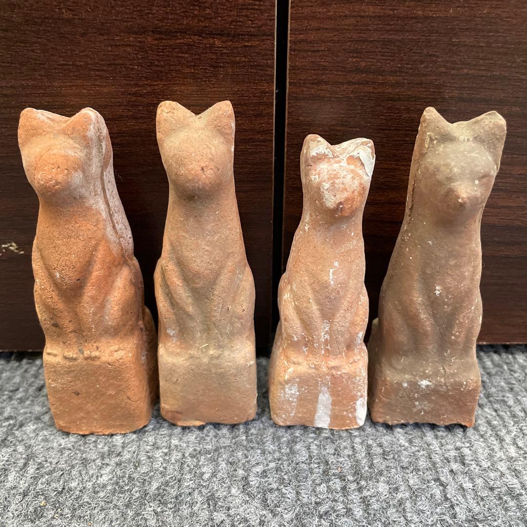 稲荷神 お稲荷様 狐 仏像 骨董 美術品 焼き物 仏様 江戸期ごろ