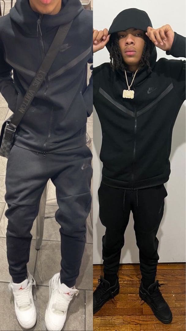 早い者勝】NIKE ナイキ テックフリース セットアップ 黒 上L下M廃盤