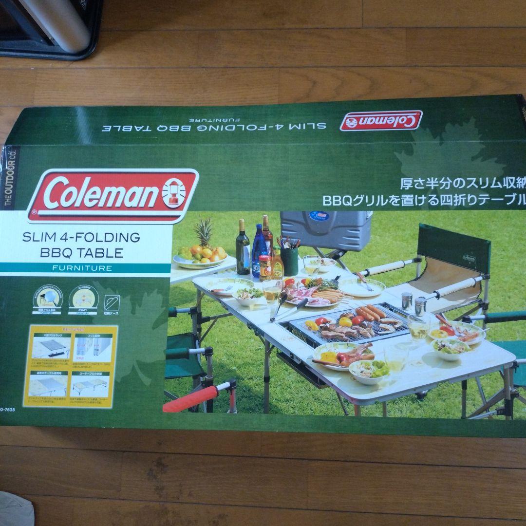 [Coleman]SLIM 4-FOLDING TABLE＆BBQグリル
