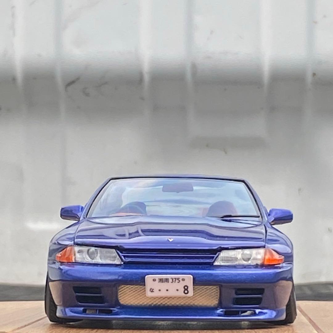 プラモデル完成品　アオシマ 1/24 R32GTR ワイド化 プラモ作ってる気になれる動画】アオシマ 1/24 BNR32 スカイライン GT