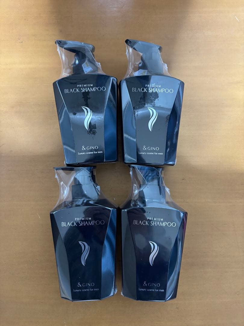 &GINO 頭皮ケア プレミアムブラックシャンプー 4本