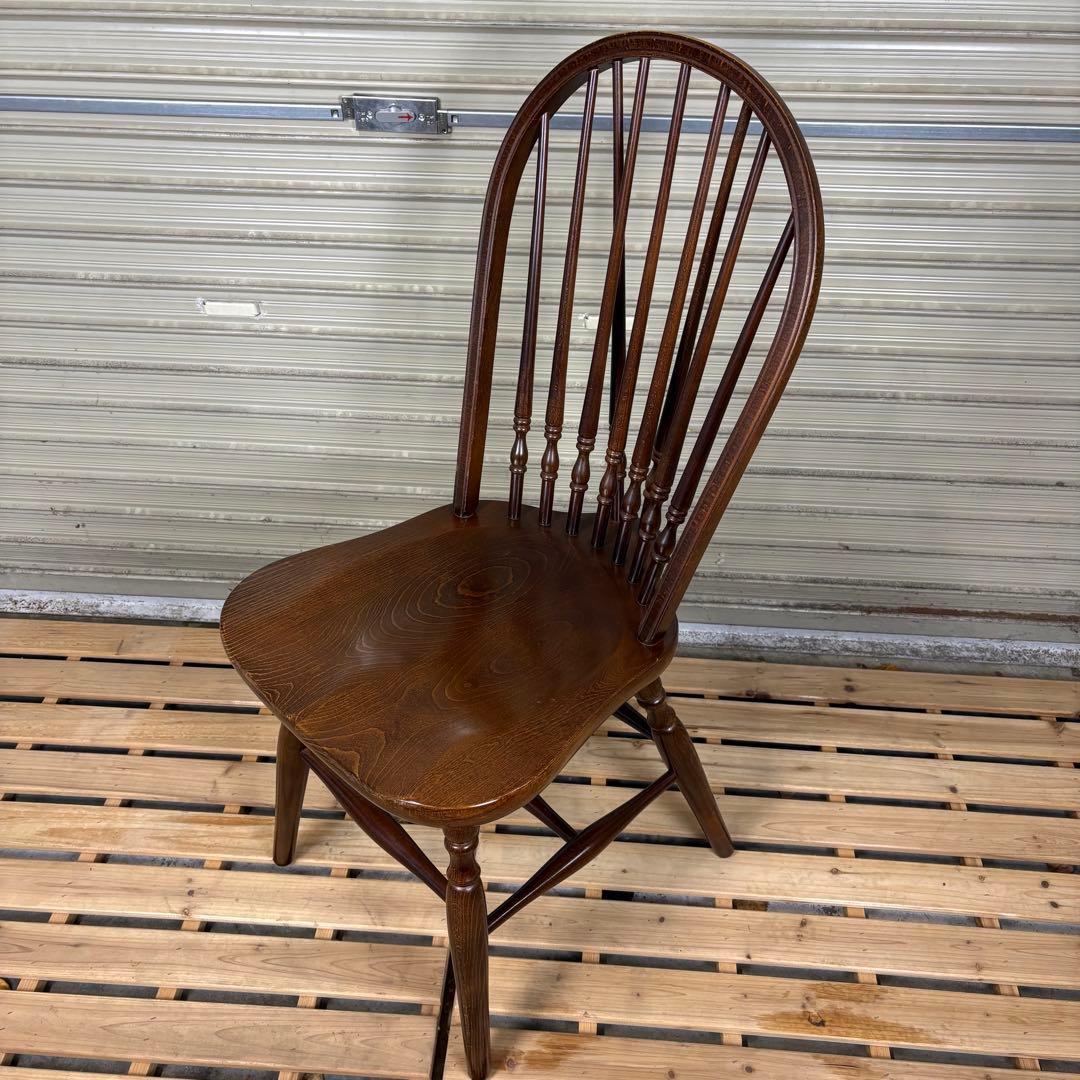 【送料込】秋田木工　ヴィンテージチェア　ダイニングチェア　椅子　アンティーク④