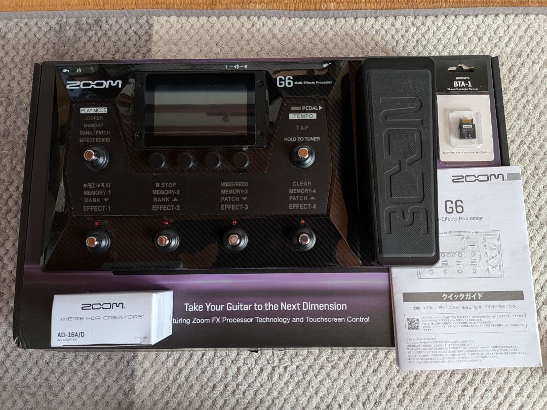 ともし　ZOOM G6 ギターエフェクター BTA-1付属