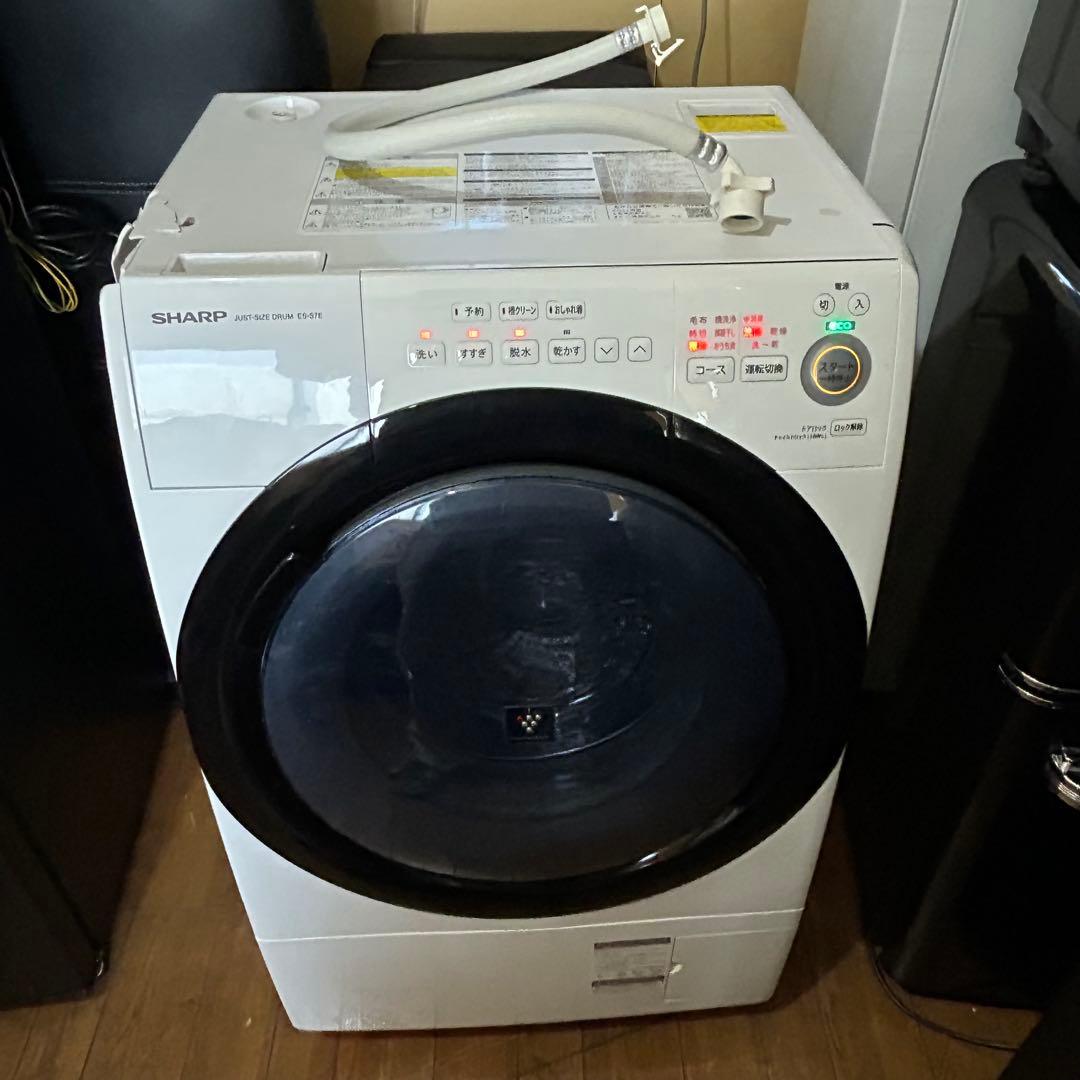 SHARP ドラム式洗濯機 ES-S7E-WR