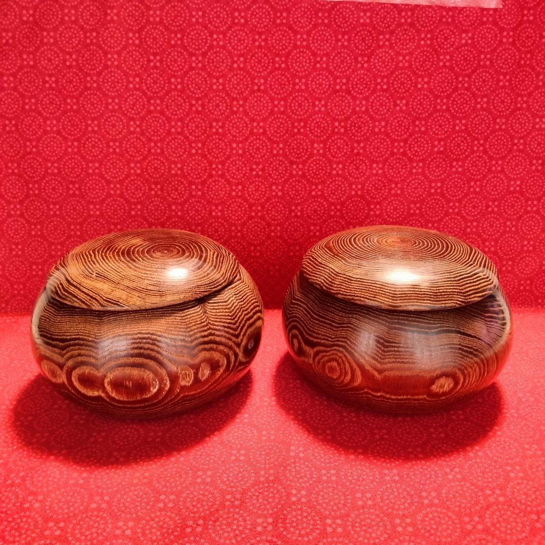 碁石セット蛤白石那智黒石34号中古良品　白181個黒182個特大碁笥割れホツ無し