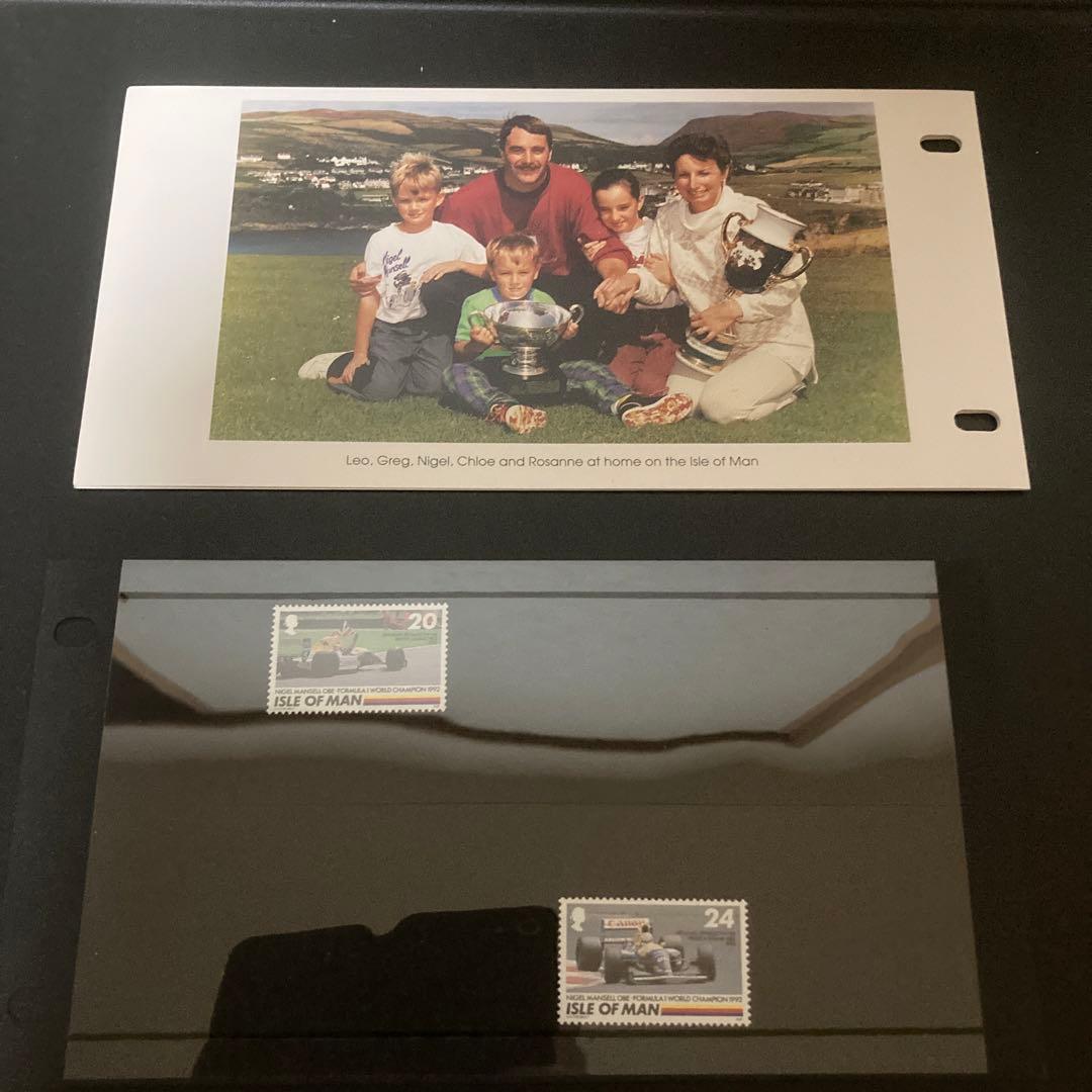 F1 ウィリアムズ FW14 ナイジェル マンセル 記念切手 マン島郵便局
