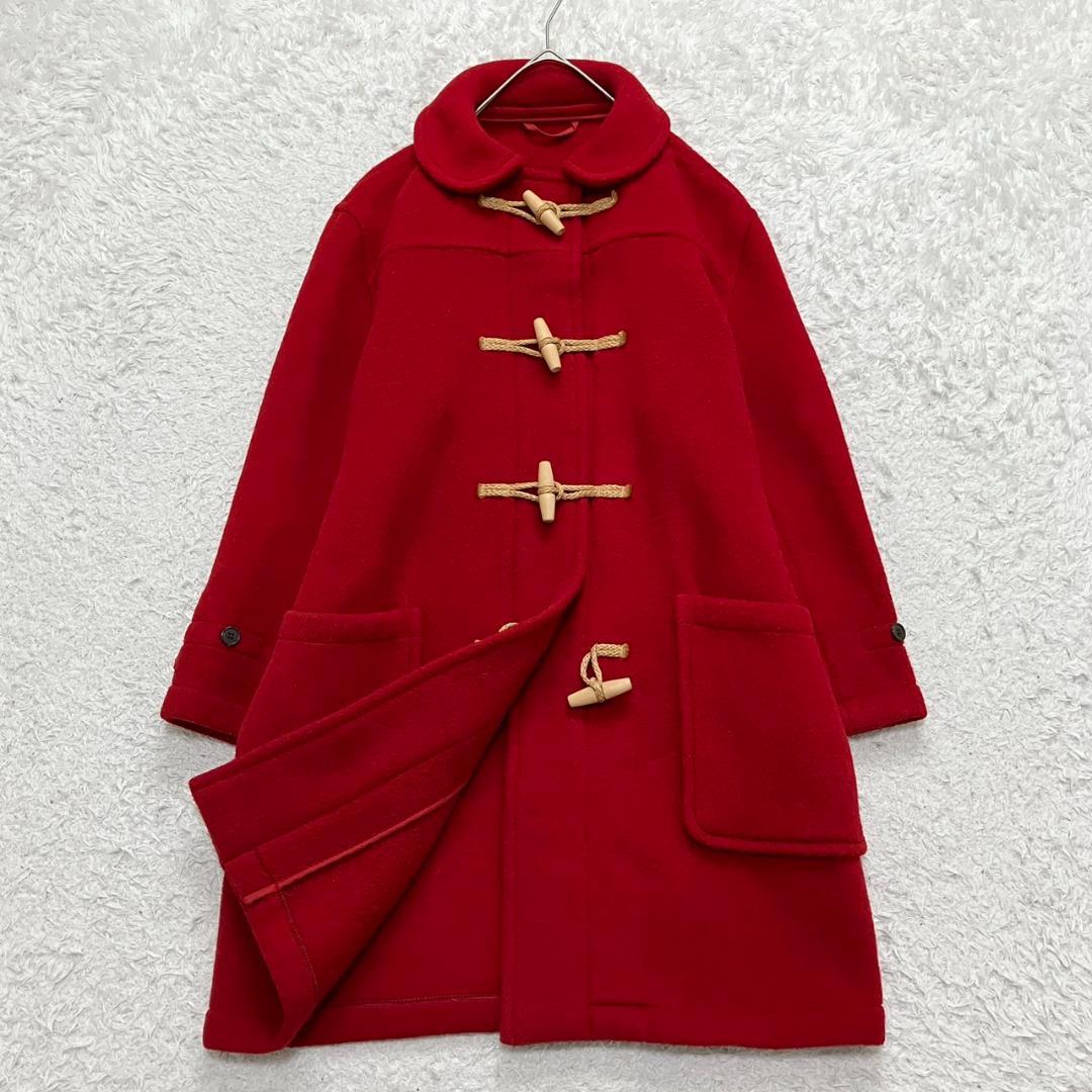 極美品✨マーガレットハウエル ダッフルコート 英国製 木製トグル レッド 赤 極美品✨マーガレットハウエル ダッフルコート 英国製 木製トグル