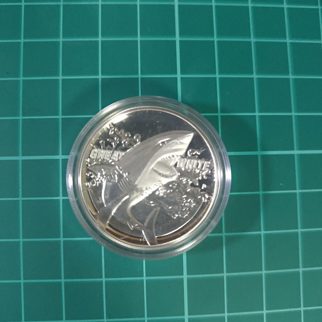 2015年 ホオジロザメ  1ドル　1オンス　銀貨