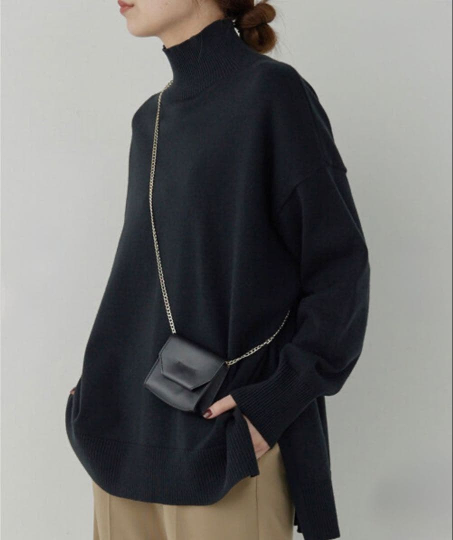 ★anton★ガリャルダガランテ 《全骨格対応》オーバータートルニット 黒