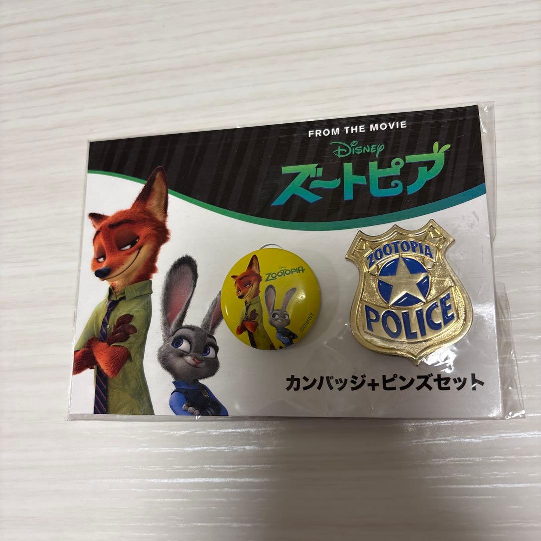 ズートピア 缶バッジ ピンバッジ セット 映画 - メルカリ