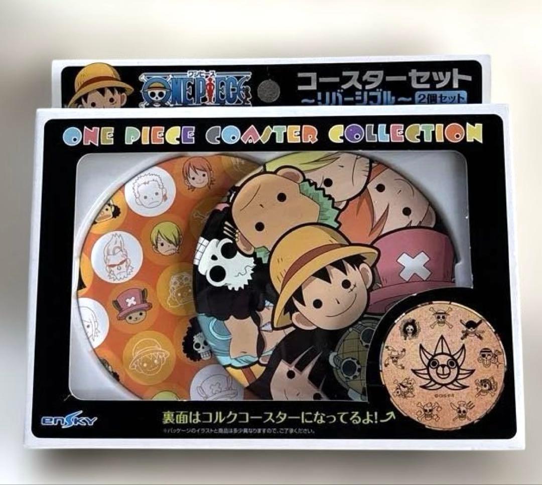未開封未使用 ワンピース リバーシブルコースターセット - メルカリ