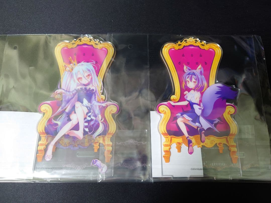 ノーゲーム・ノーライフ　ラッキー缶バッジBOX　アクリルスタンド　ゴールド 白」アクリルスタンド 『 』の片割れVer. [ノーゲーム・ノーライフ