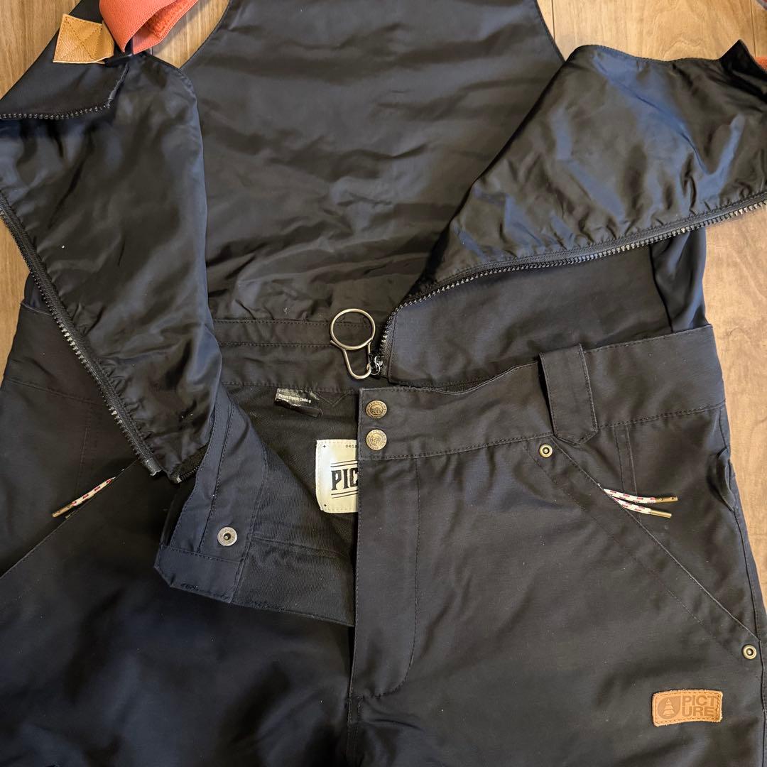 ピクチャーオーガニック ビブパンツ ブラック XLサイズ - メルカリ