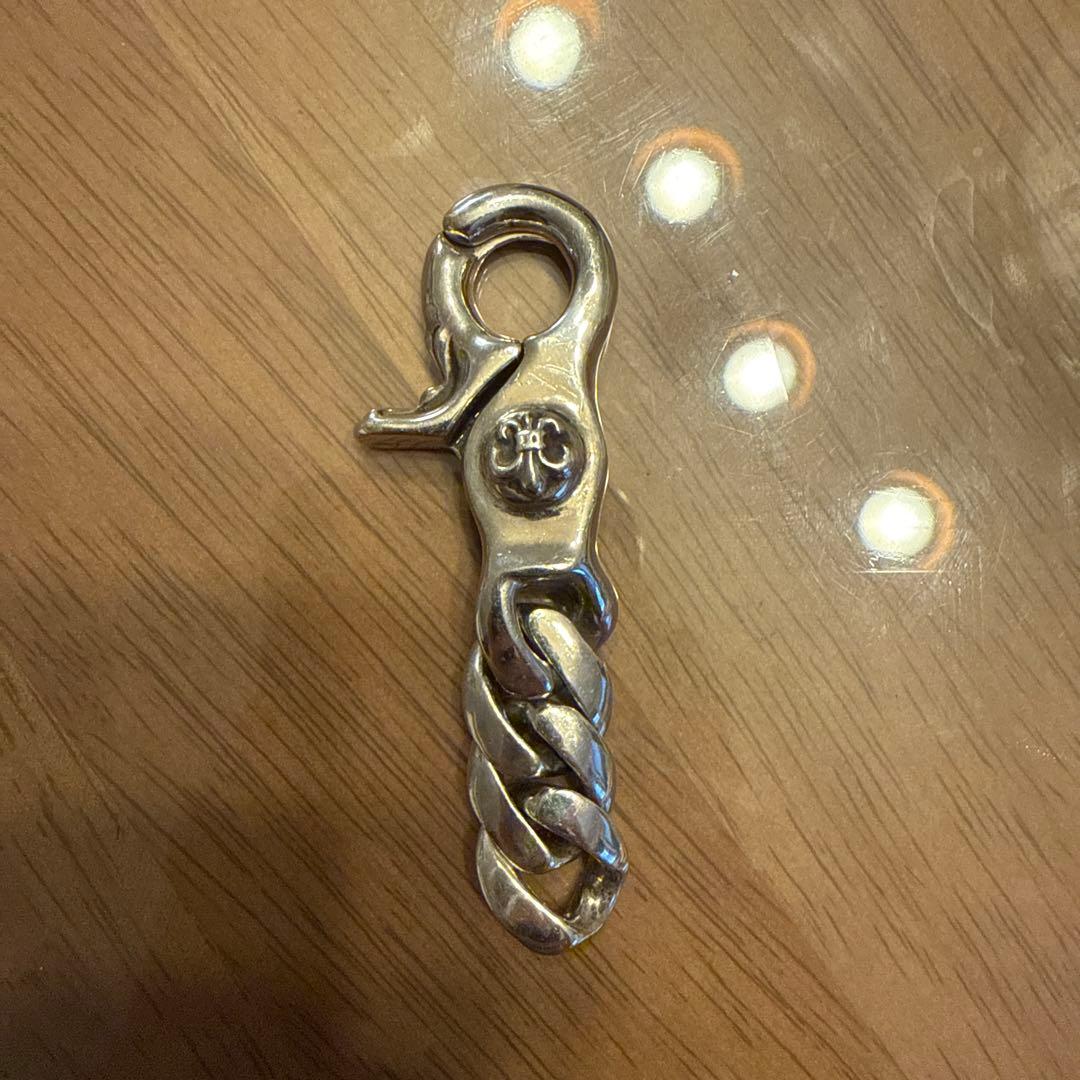 キークリップ　キーリング　シルバー925 フレア 重厚 クロス キーリング キーホルダー キーフック クリップ 十字架