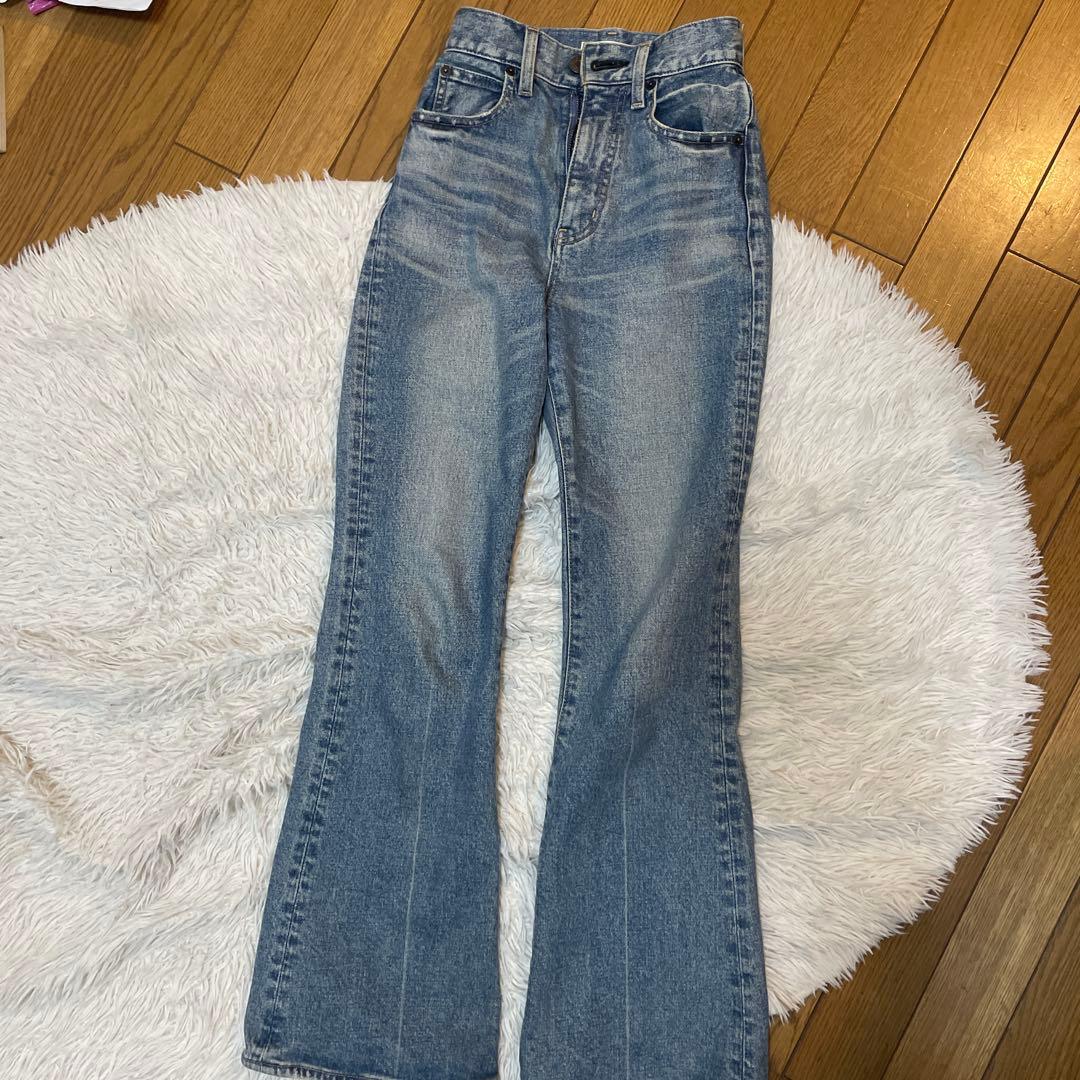 moussy mvs フレア デニム 22 blu