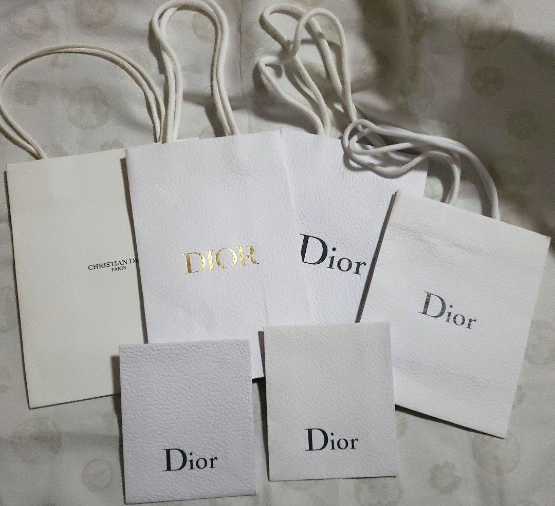 Dior ショップ袋 セット ホワイト - メルカリ