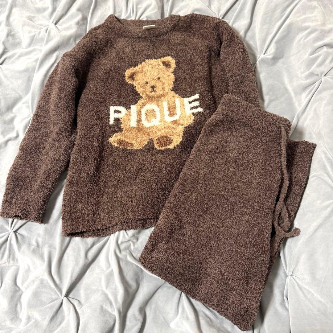 【美品】gelato pique ルームウェア パウダーメランジベア