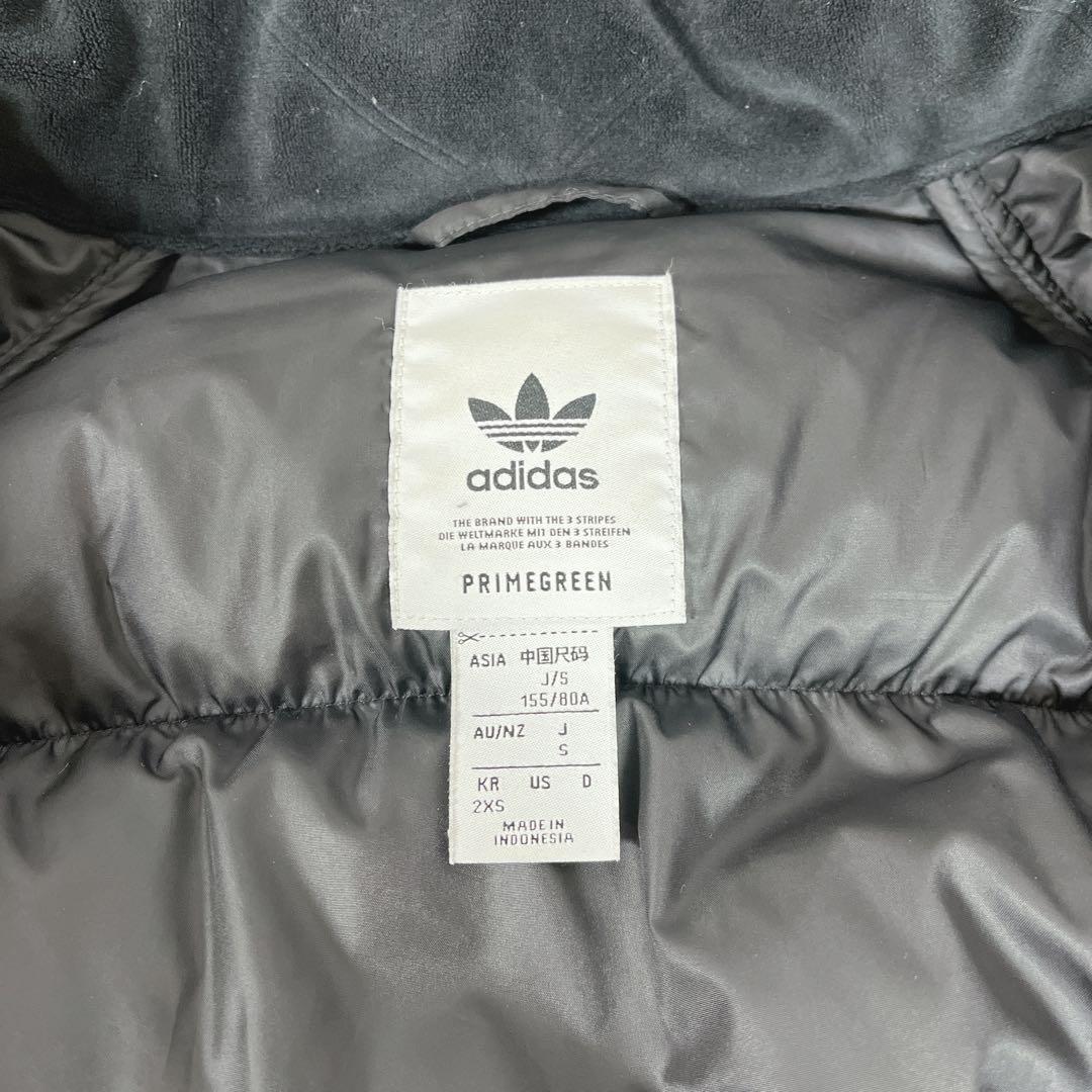 美品 adidas アディダス ダウン ジャケット ベロア金ロゴ S - メルカリ