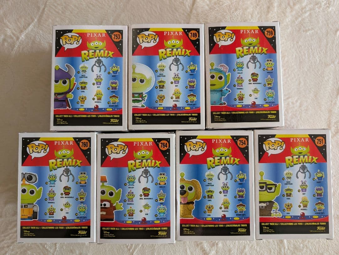 Funko Pop！ピクサーリミックス トイ・ストーリー エイリアン 7体