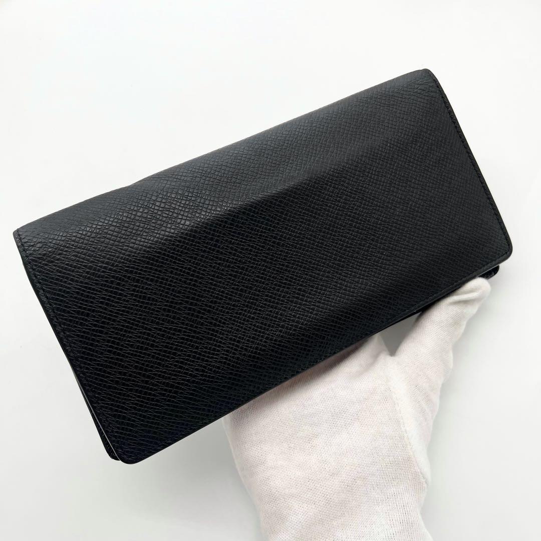 極美品 IC内蔵 ルイヴィトン タイガ シルバーロゴ 新型 ブラザ 長財布