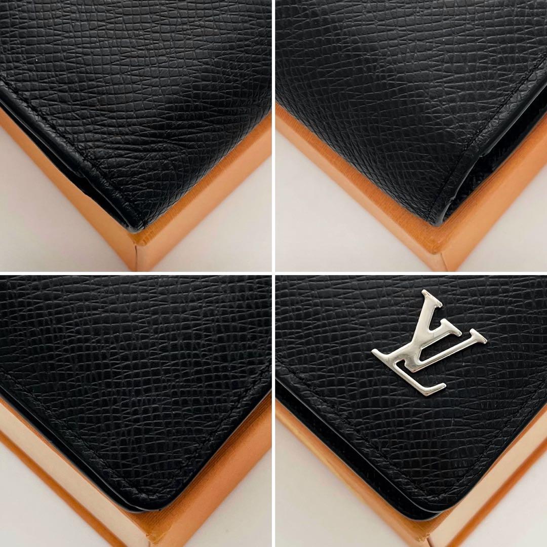 極美品 IC内蔵 ルイヴィトン タイガ シルバーロゴ 新型 ブラザ 長財布