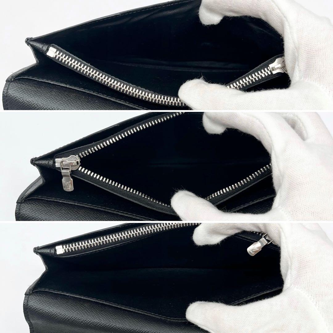 極美品 IC内蔵 ルイヴィトン タイガ シルバーロゴ 新型 ブラザ 長財布