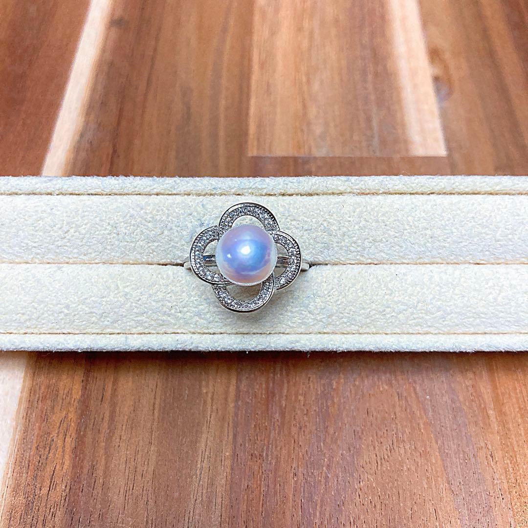 【新品百貨店商品／総本店】2183天女級アコヤ真珠フリーリング最強珠を付けました 新品百貨店商品／総本店】2183天女級アコヤ真珠フリーリング最強珠を