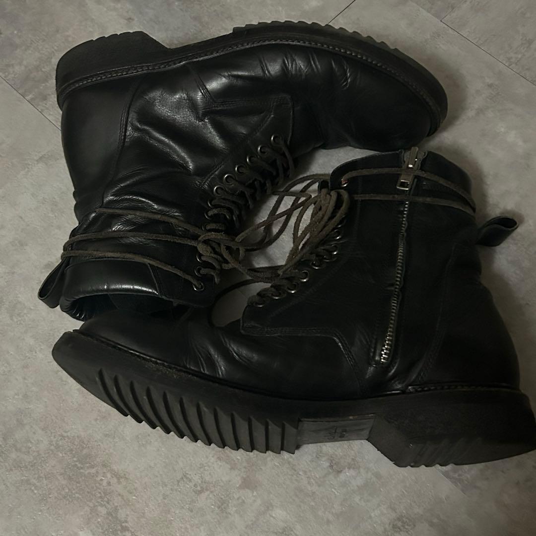 Rick Owens サイドジップ コンバットブーツ アーミーブーツ - メルカリ