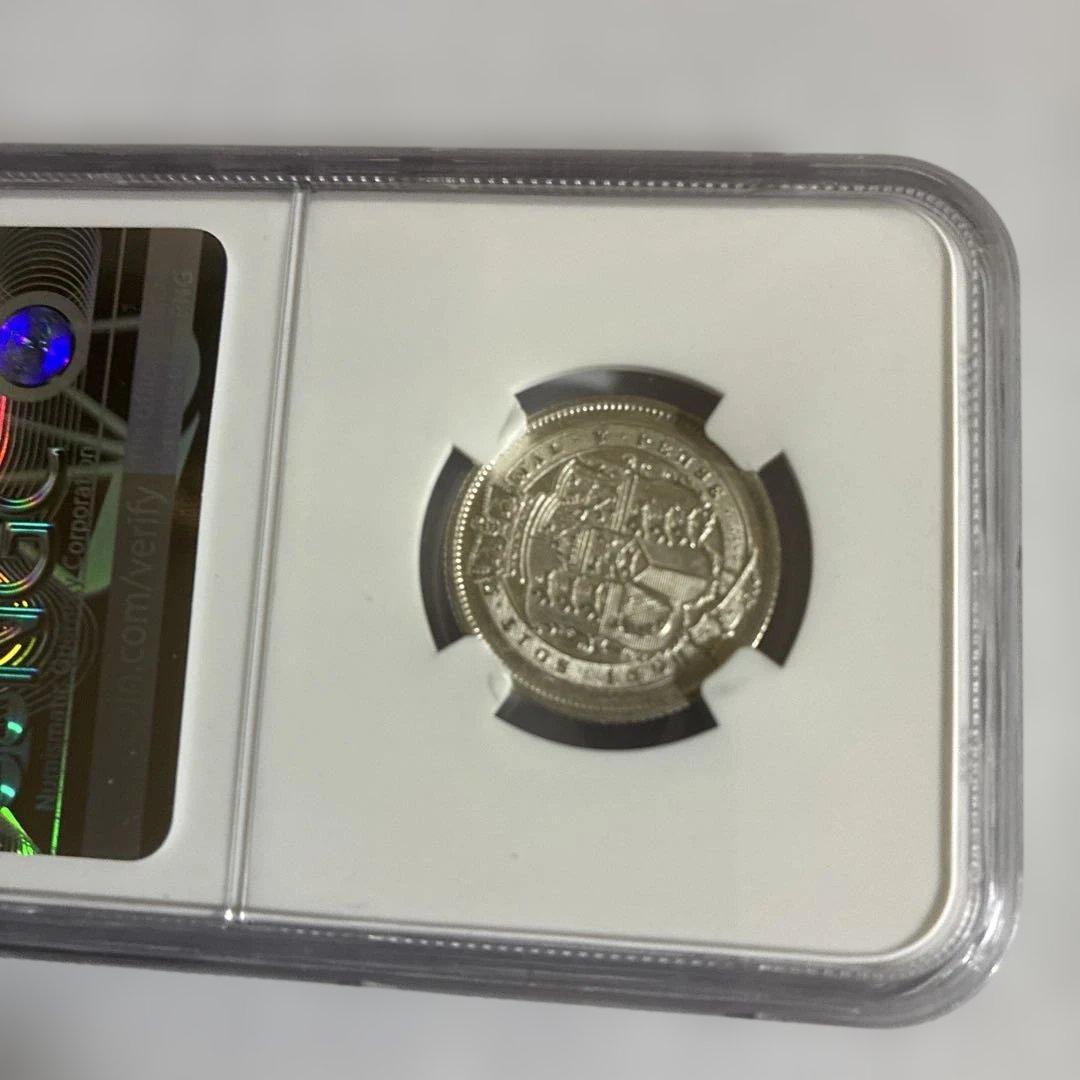 1817年イギリス1シリング銀貨MS61