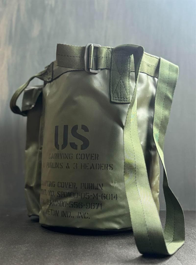 米軍 実物 耐水ラバートートバッグ