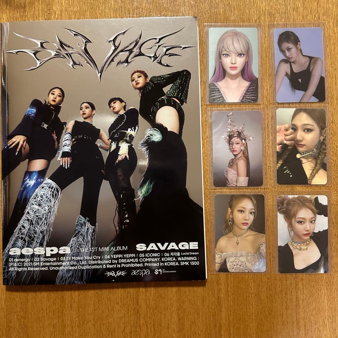 aespa Savage アルバム ニンニン トレカ - メルカリ