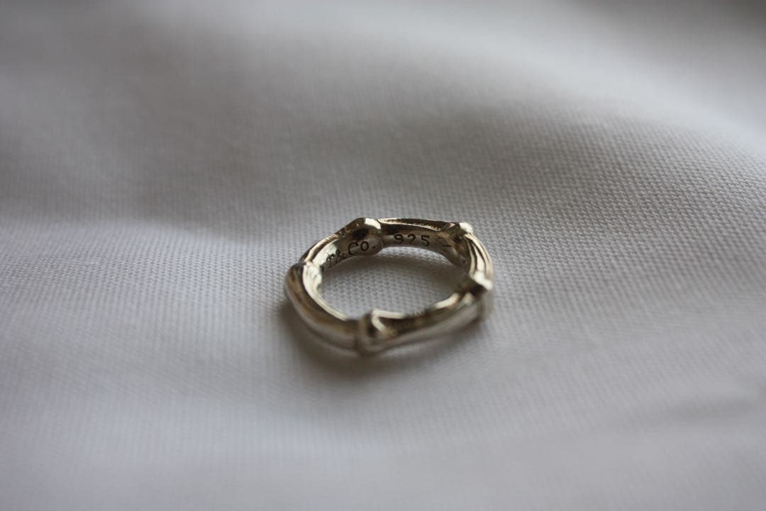 Tiffany & co オールドティファニー シルバー バンブーリング　9号