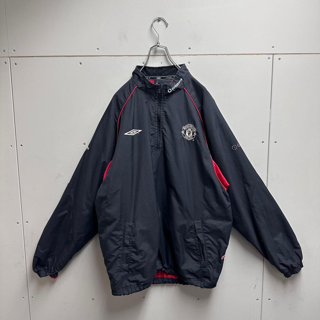 UMBRO 00s マンチェスターユナイテッド ハーフジップ ナイロン
