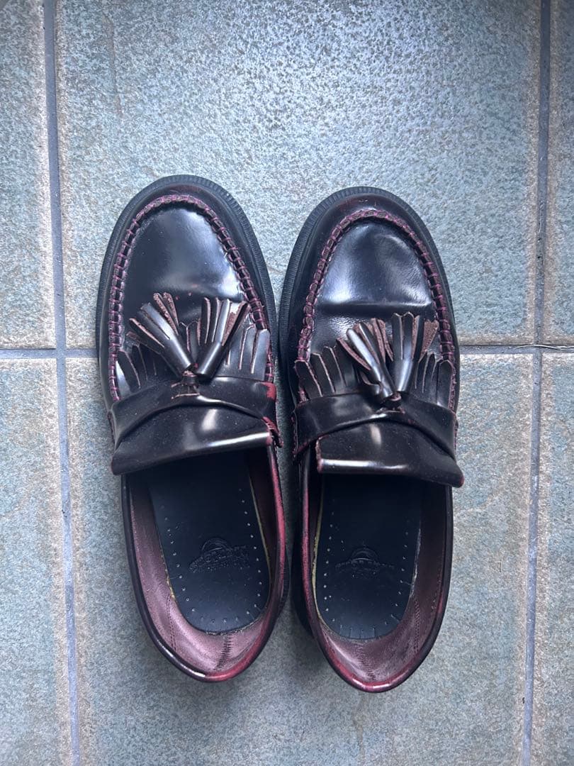 Dr.Martinエイドリアンタッセルローファー（チェリーレッド)