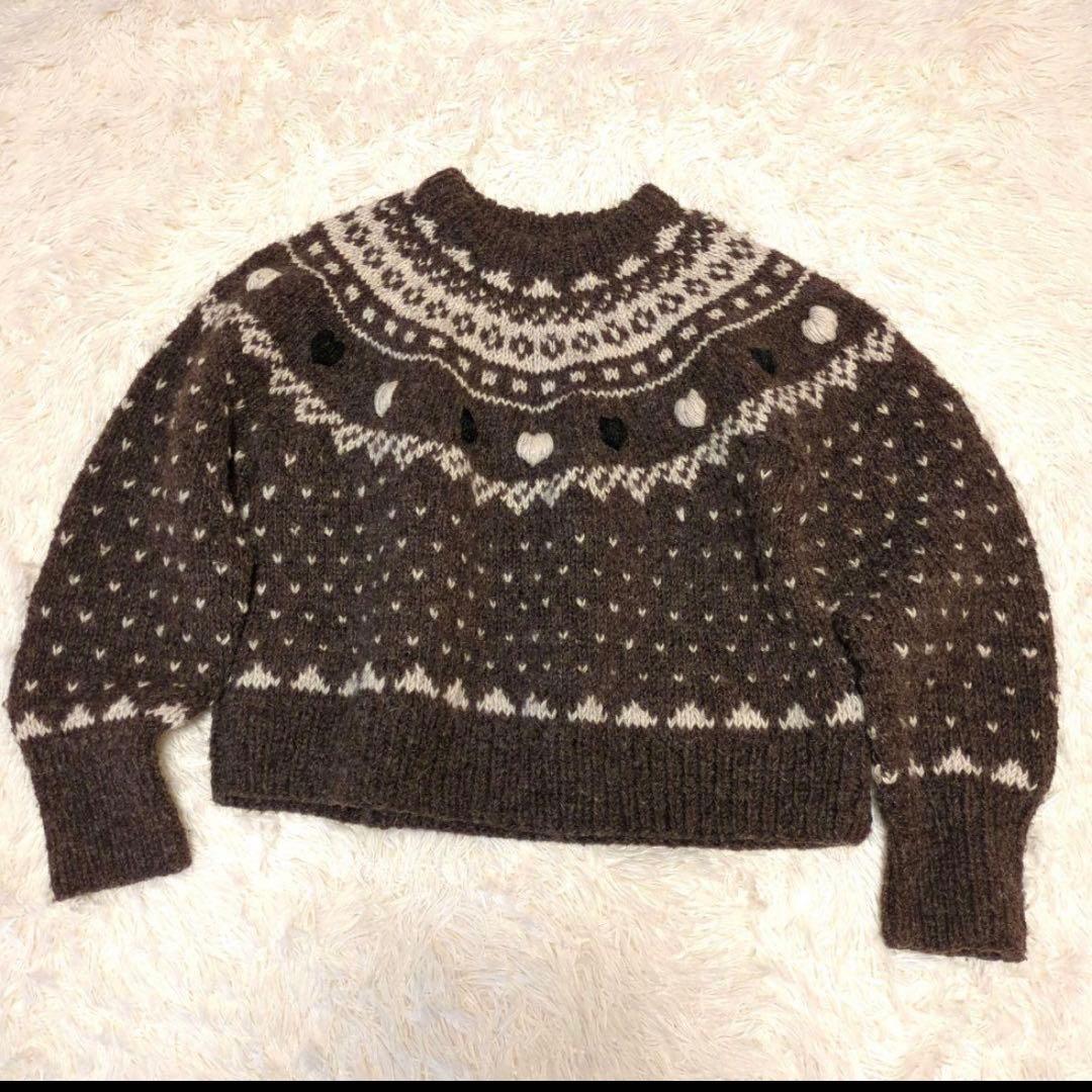 美品 searoomlynn NPL HM ハートノルディック セーター フリー - メルカリ