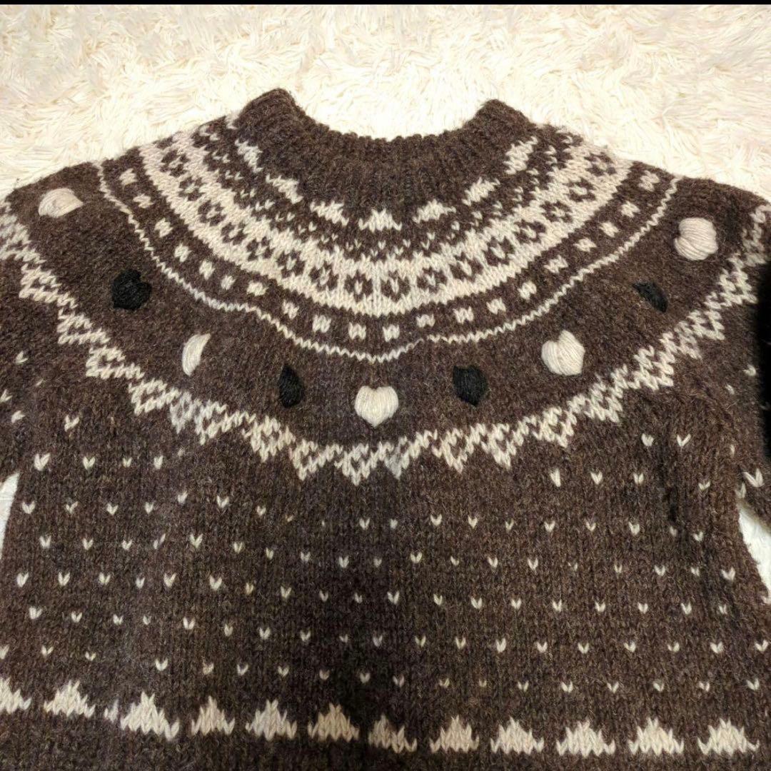 美品 searoomlynn NPL HM ハートノルディック セーター フリー - メルカリ