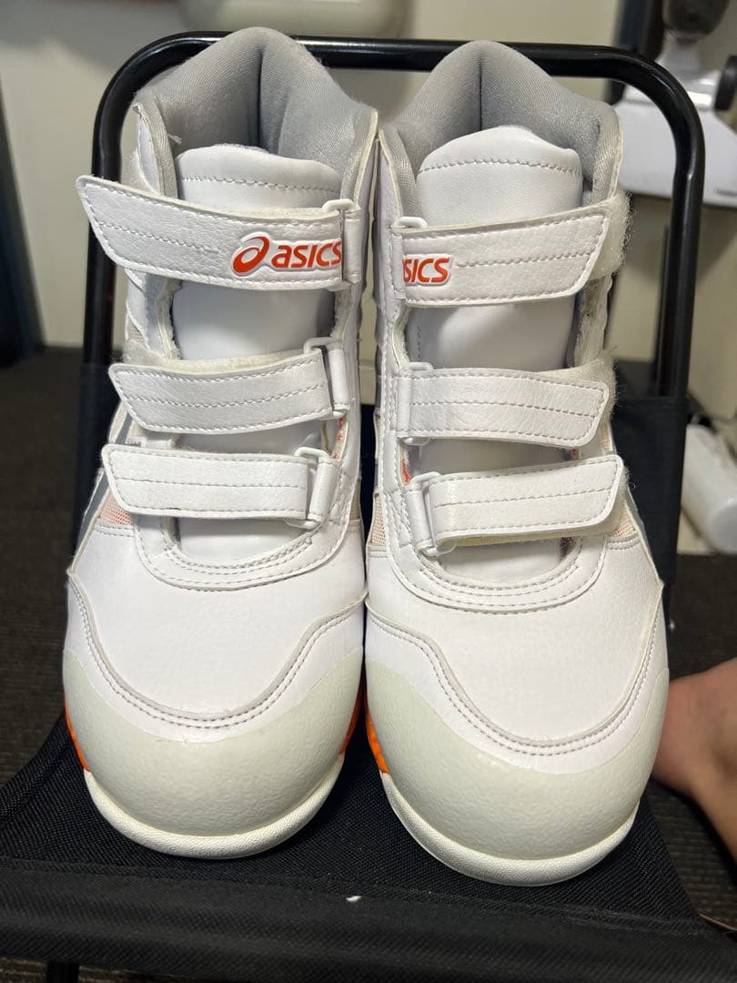 ASICS 安全靴 25.0cm ホワイト/オレンジ
