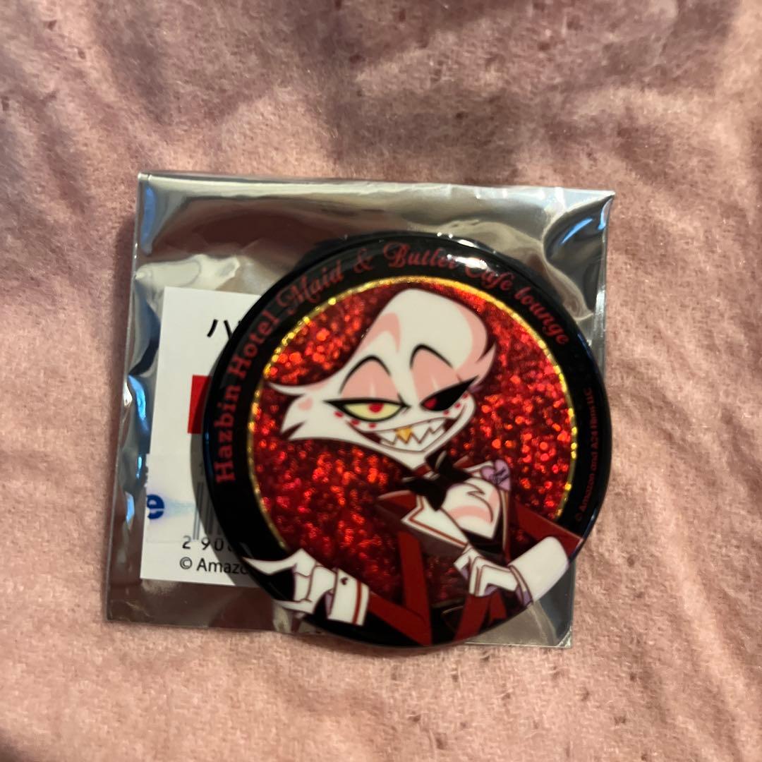 ハズビンホテル コラボカフェ エンジェル・ダスト 缶バッジ - メルカリ