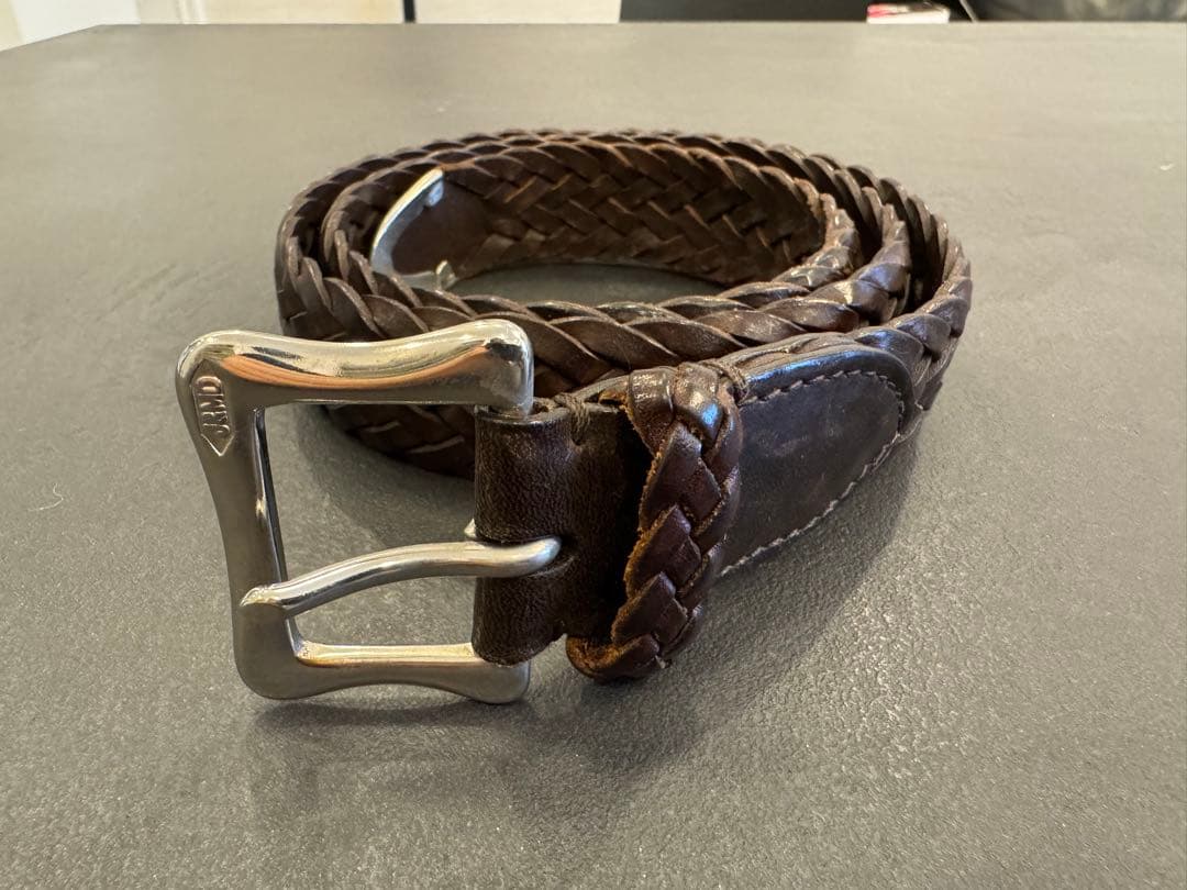 J&Mデヴィッドソン　メッシュベルト　ダークブラウン　サイズ80