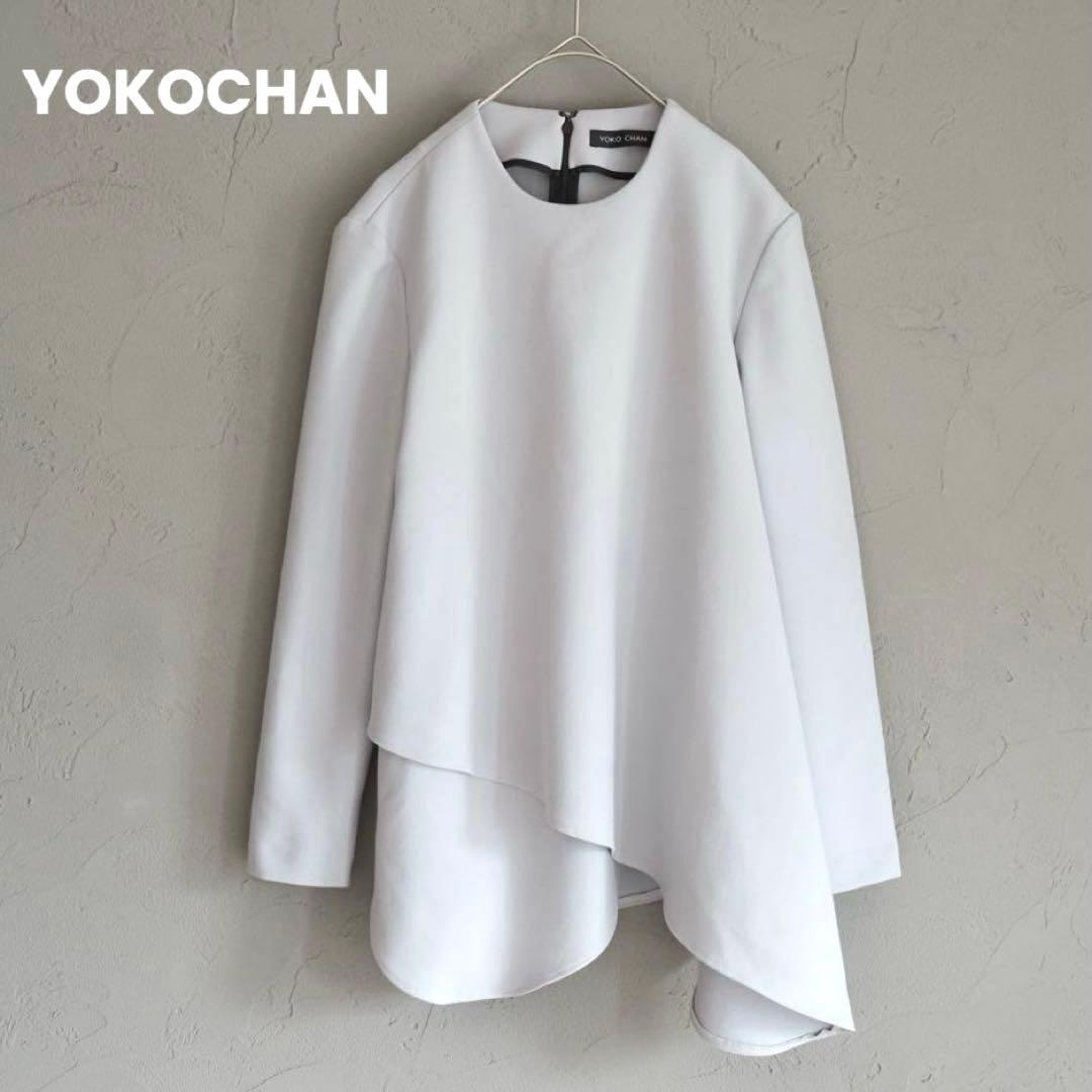 YOKO CHAN レイヤード アシンメトリー ヘムブラウス